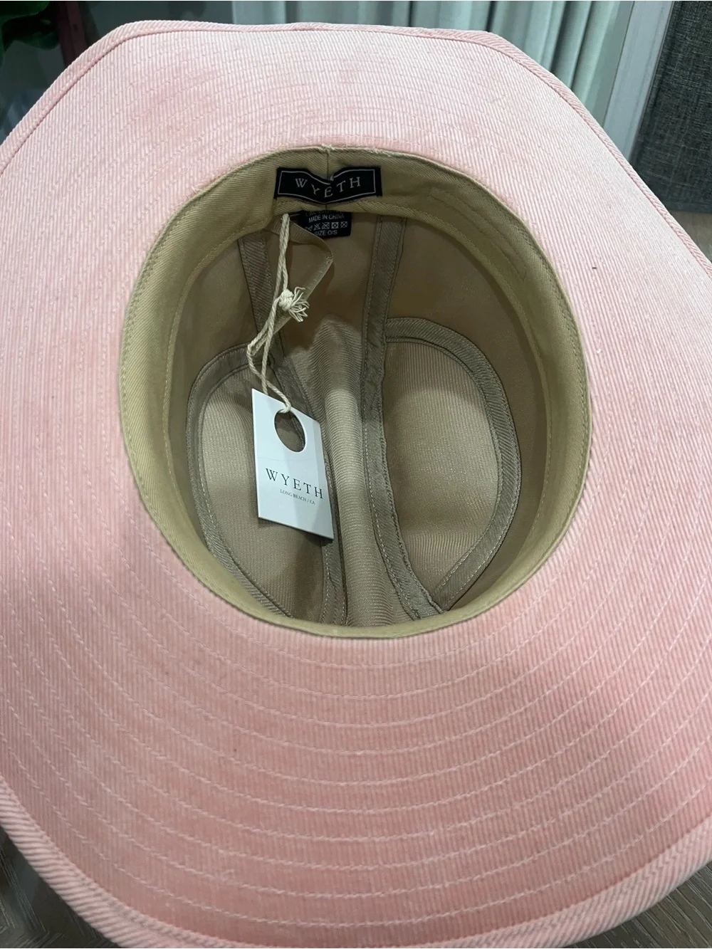 WYETH Pink Wide-Brim Women's Sun Hat NWT